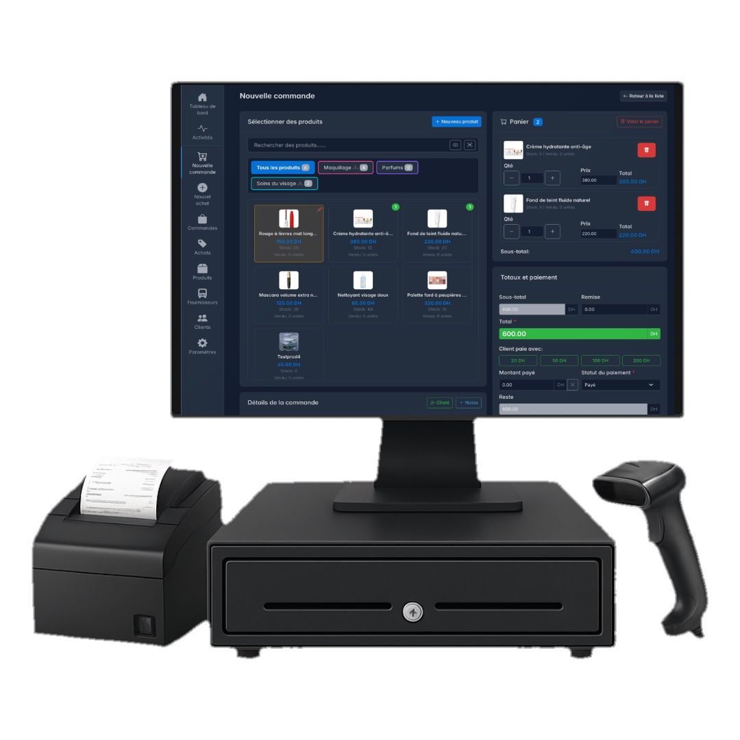 Interface point de vente BelloERP